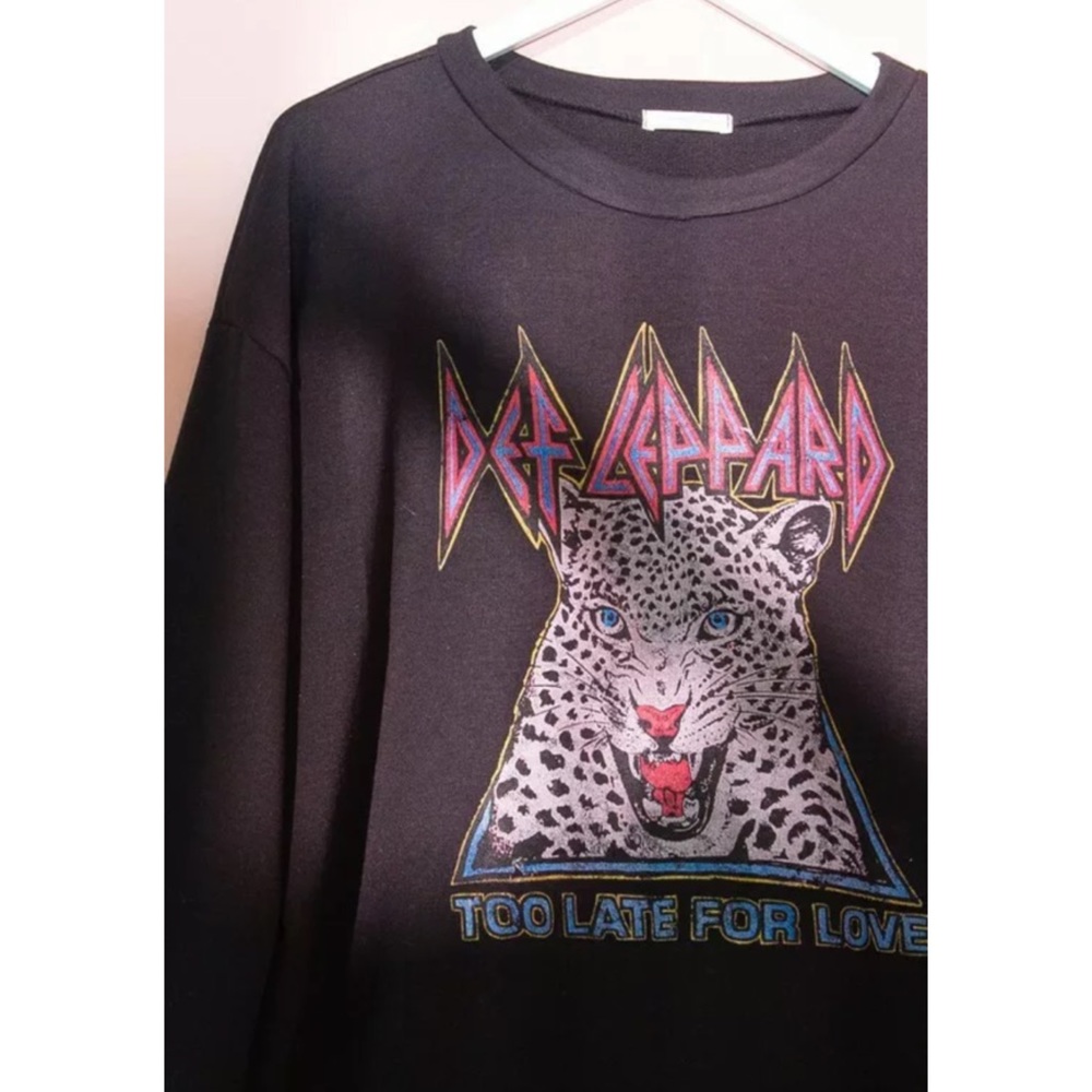 Def Leppard Tiger Too Late For Love Sweatshirt - Picture 4 of 10